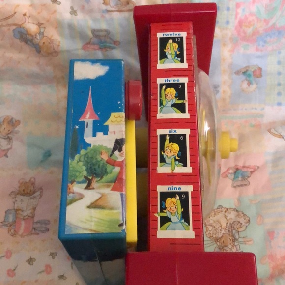 Vintage (2) Fisher-Price Music Box Teach Time Clock & Radio - Both WORK GREAT! - Picture 13 of 13